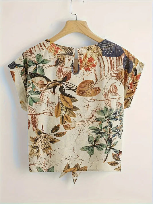 IslaBloom Tropical Print Lace-Up