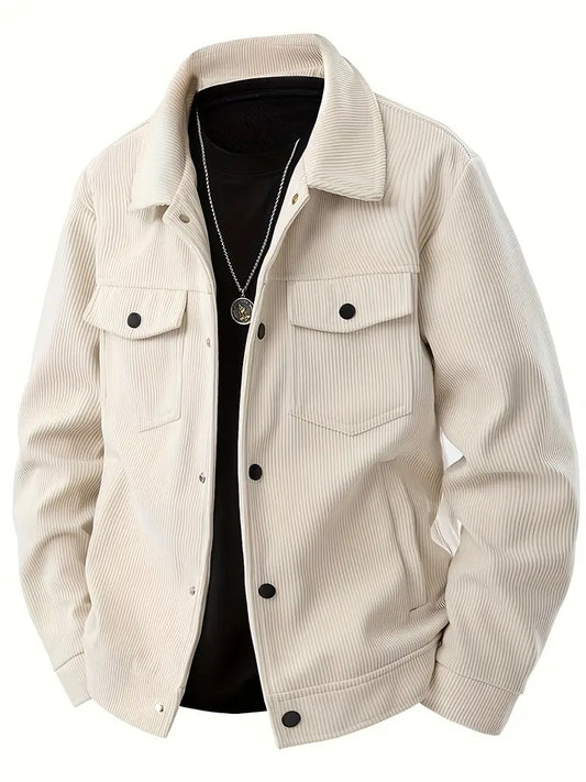 IronGrain Men’s Corduroy Cargo Jacket